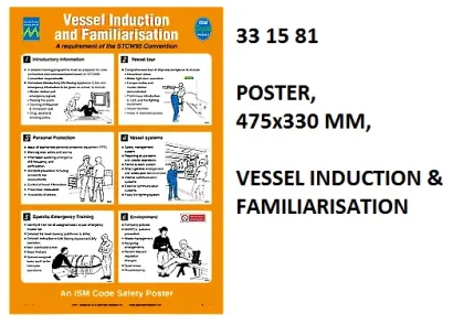 Poster, 475X330 Mm, Vessel Induction & Familiarisation