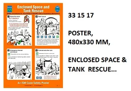 Poster, 480X330 Mm, Enclosed Space & Tank Rescue...