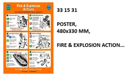 Poster, 480X330 Mm, Fire & Explosion Action...