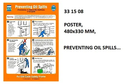 Poster, 480X330 Mm, Preventing Oil Spills...