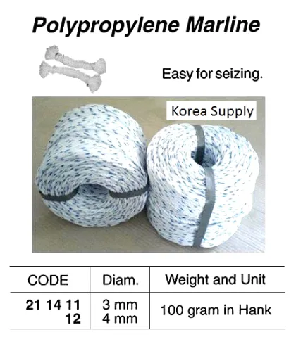Pp Marline, White, 3 Mm Dia X 100 Grm