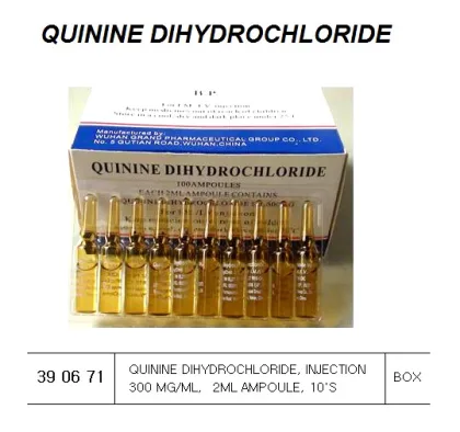 Quinine Dihydrochloride, Injection 300 Mg/Ml, 2Ml Ampoule, 10'S