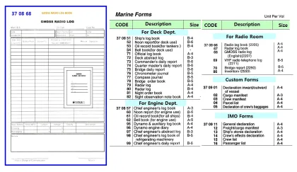 Radio Foams, Gmdss Radio Log (English) (2207) A4