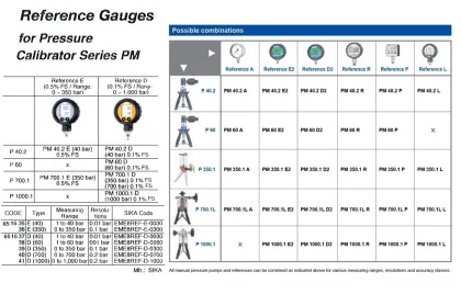 Reference Gauge For Pm Pressure Calibrator, D (350), Sika