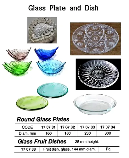 Round Glass Plate, 160 Mm