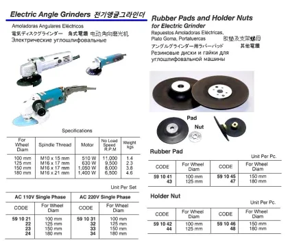 Rubber Pad 180 Mm For Electric Angle Grinder