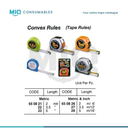 Rule Convex Steel 2 Mtr / 6Ft