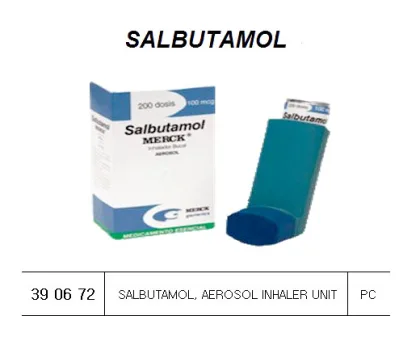 Salbutamol, Aerosol Inhaler Unit