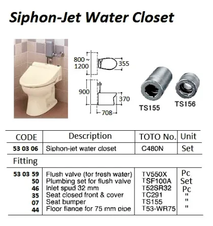Seat Bumper Model Ts155 For Water Closet