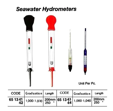 Seawater Hydrometer, 1000 1030, L= 200 Mm