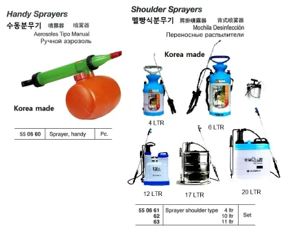 Shoulder Sprayer Type 10 Ltr