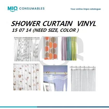 Shower Curtain Vinyl With Hooks 1830 X 1830 Mm