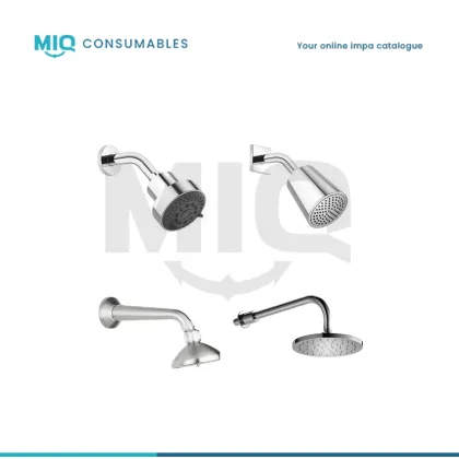 Wall Mounted Shower Head With Ball Joint, Pf 1/2