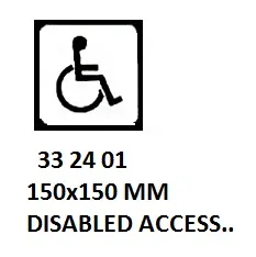 Sign For Passenger Vessels And Terminal Building, 150X150 Mm, Disabled Access..