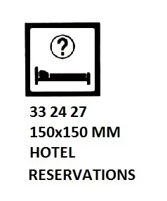Sign For Passenger Vessels And Terminal Building, 150X150 Mm, Hotel Reservations
