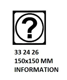 Sign For Passenger Vessels And Terminal Building, 150X150 Mm, Information