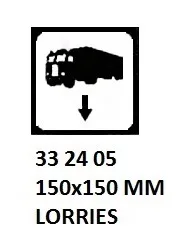 Sign For Passenger Vessels And Terminal Building, 150X150 Mm, Lorries