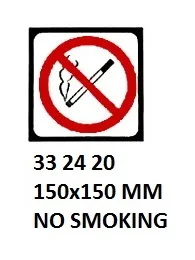 Sign For Passenger Vessels And Terminal Building, 150X150 Mm, No Smoking