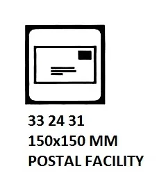 Sign For Passenger Vessels And Terminal Building, 150X150 Mm, Postal Facility