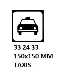 Sign For Passenger Vessels And Terminal Building, 150X150 Mm, Taxis