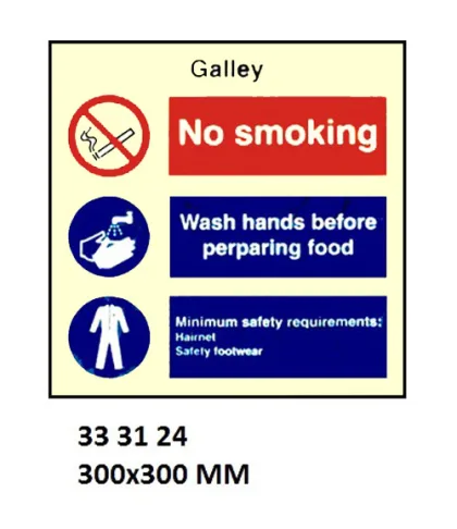 Space Identification Sign, 300X300 Mm, Galley