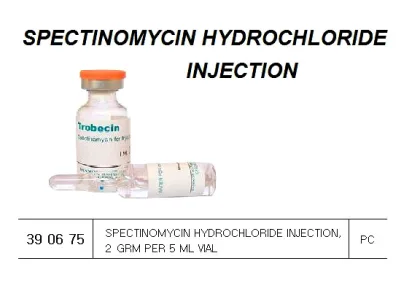 Spectinomycin Hydrochloride Injection, 2 Grm Per 5 Ml Vial