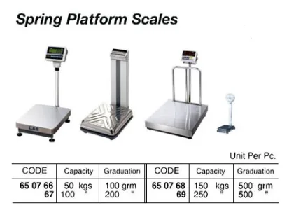 Spring Platform Scale, Capacity 100 Kgs