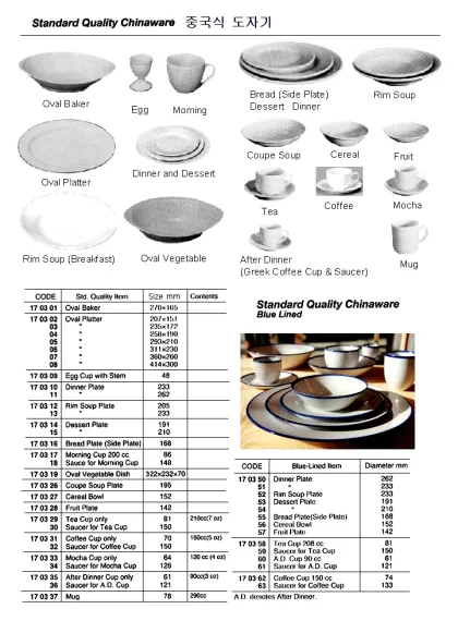 Standard Quality China Ware, Rim Soup Plate, 205 Mm