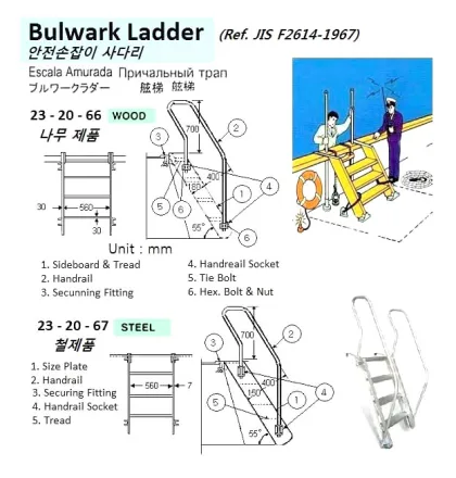 Steel Bulwark Ladder, ( Need Size)