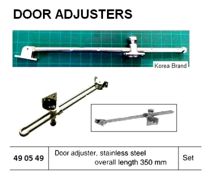 St.steel Door Adjuster, Overall Length 350 Mm