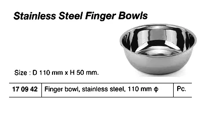 St.steel Finger Bowl, 110 Mm Diam