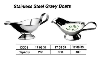 St.steel Gravy Boat, 400 Cc