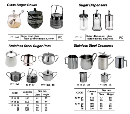 St.steel Sugar Pot, 130 Cc