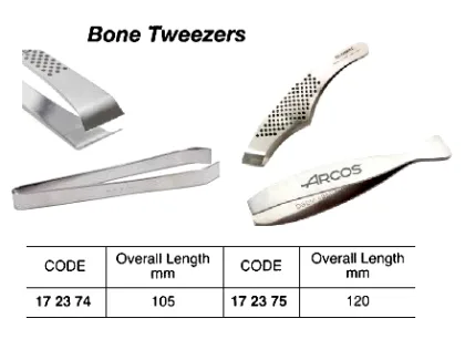 St.steel Tweezers Bone, 120 Mm