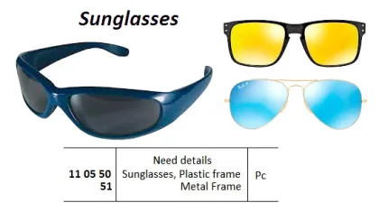 Sunglasses Plastic Frame