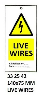 Temporary Tie Tags, Live Wires