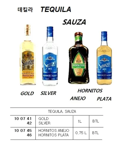 Tequila, Sauza Gold, 1L