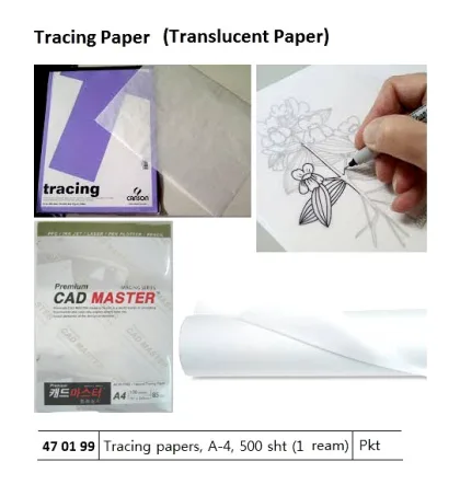 Tracing Paper (Translucent Paper), A 4, 500 Sht/Ream