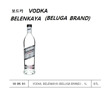 Vodka, Belenkaya (Beluga Brand) , 1L