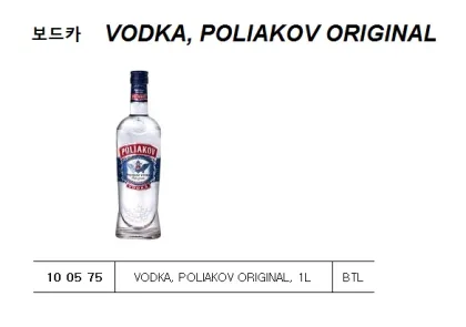 Vodka, Poliakov Original, 1L