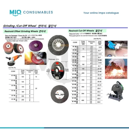 Wheel Cut Off Resinoid 150 X 2 X 22 Mm