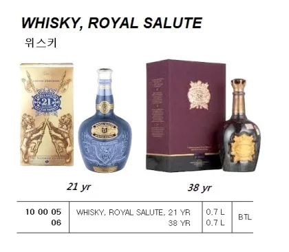 Whisky, Royal Salute, 21 Yr, 0.7 L