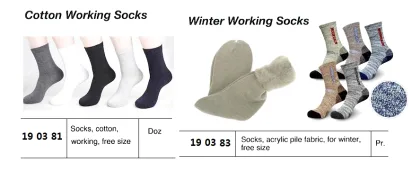 Winter Working Socks, Acrylic Pile Fabric