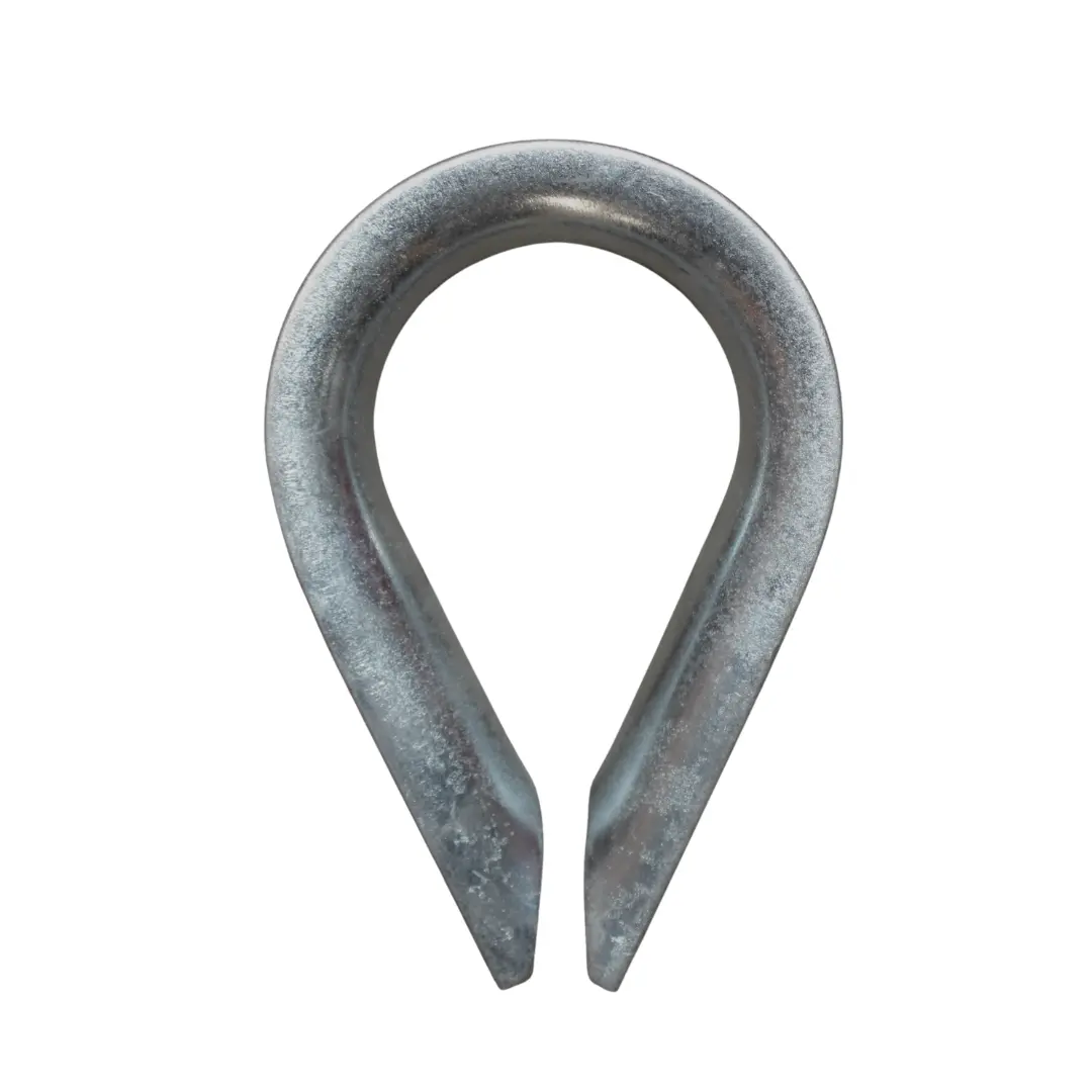 Wire rope thimble 14mm for steel cable, A-Type, Stainless Steel 316, IMPA 233676