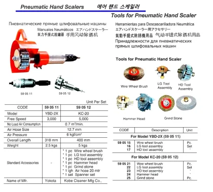 Wire Wheel Brush For Air Hand Scaler Kc 20, Kobe Cleaner