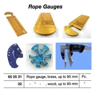 Wood Rope Gauge, Up To 90 Mm